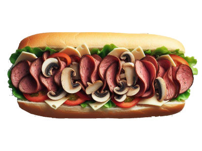 Sandwich à la viande fumée